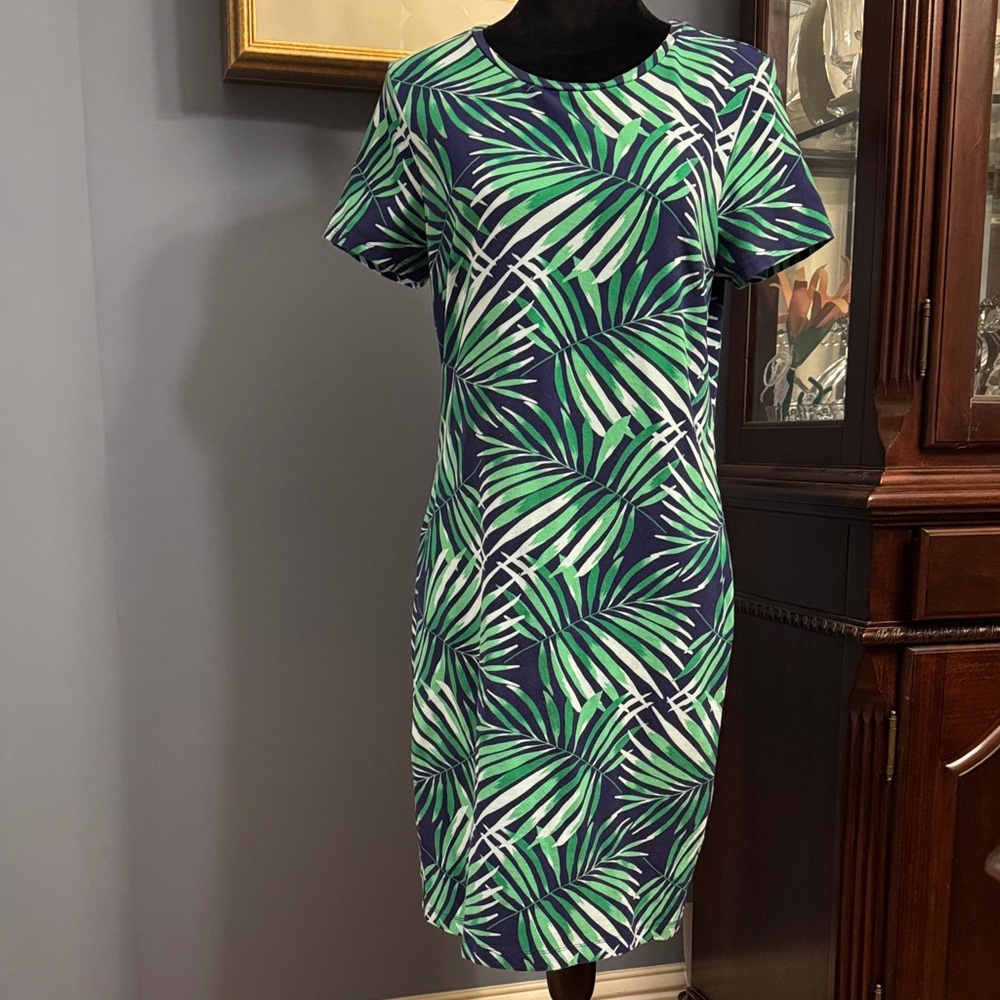 Tropical Print Sheath Dress